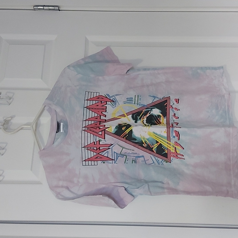 Def Leppard Hysteria tie dyed tshirt
